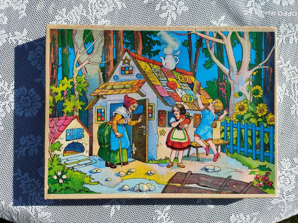 Puzzel Hans&Grietje / Heks / Snoephuisje / 99-delig Sprookje, Ophalen of Verzenden, Meer dan 50 stukjes, Gebruikt, 4 tot 6 jaar