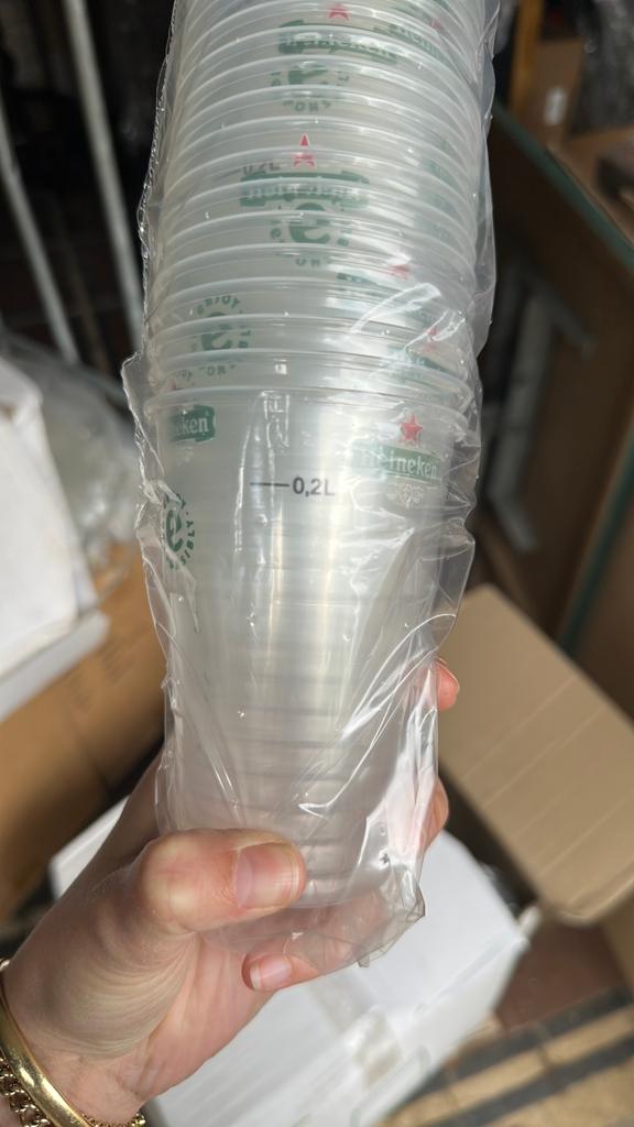 Heineken plastic bier cup, Ophalen, Zo goed als nieuw, Bierglas