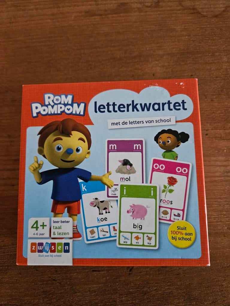Letterkwartet van Rom PomPom, Ophalen of Verzenden, Zo goed als nieuw