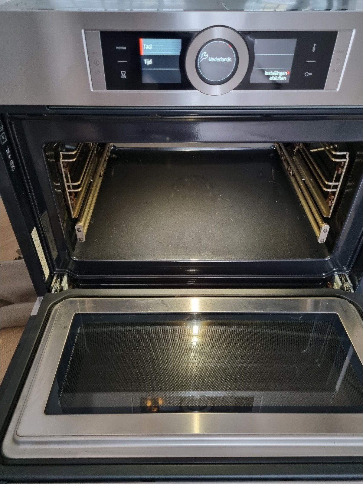 Luxe Bosch combi oven magnetron serie 8, Ophalen, Combimagnetron, 60 cm of meer, Nieuw