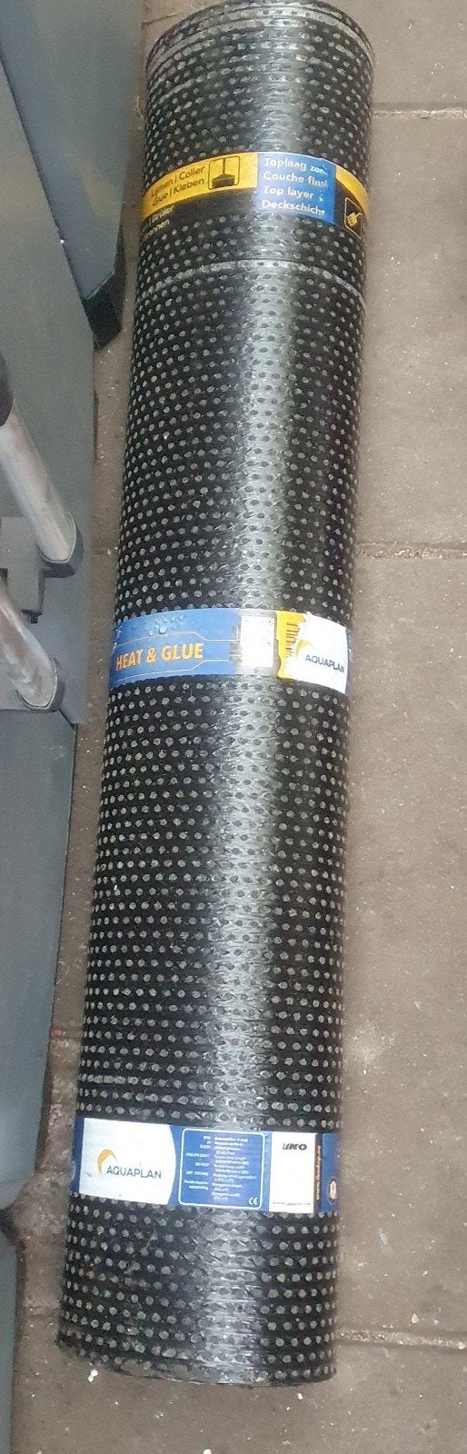 Aquaplan dakbedekking brand of lijm rol (6m x 1m), Ophalen, Overige materialen, Zwart, Nieuw