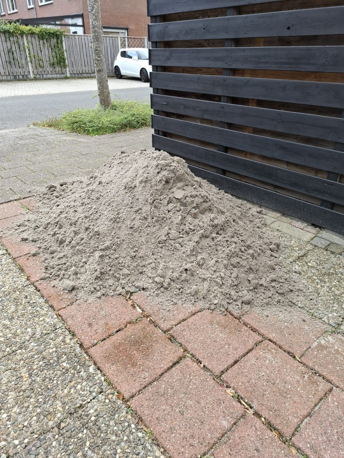 Ongeveer een halve m3 schoon zand, Ophalen, Gebruikt, Ophoogzand