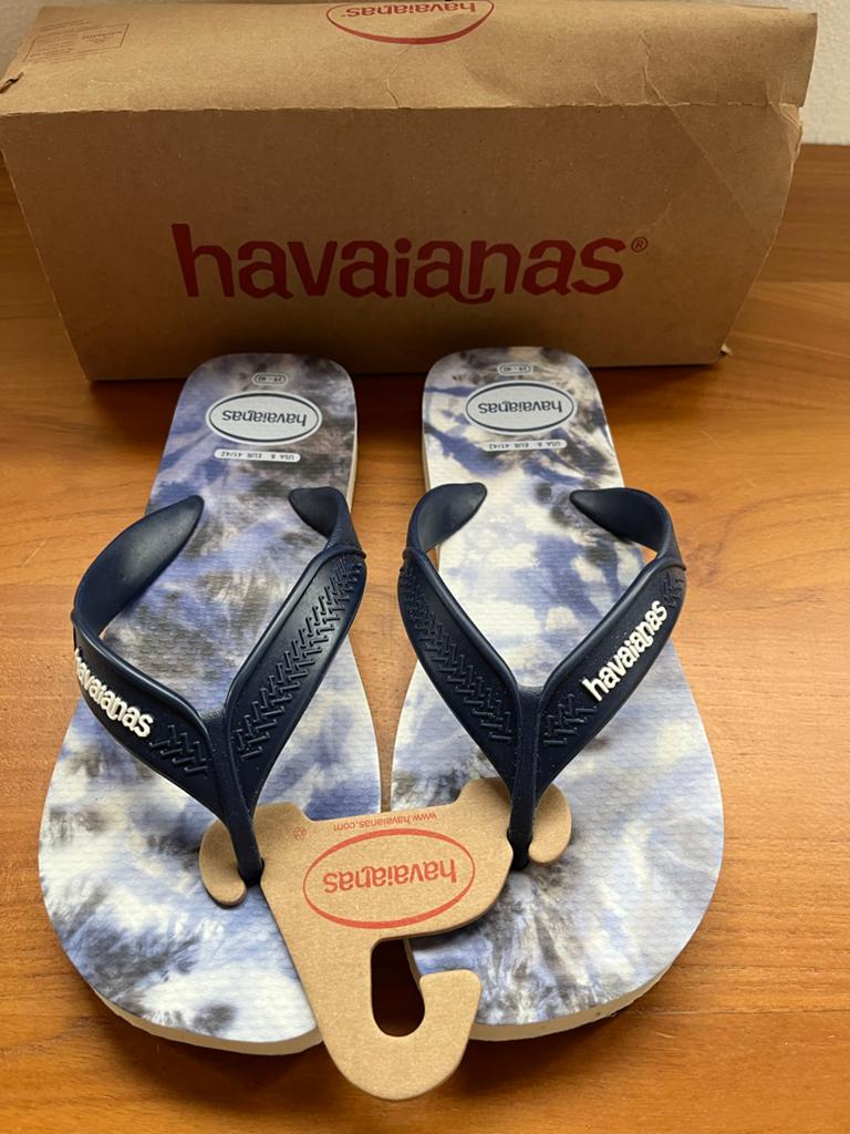 Nieuwe Havaianas slippers maat 39/40 blauw voor heren, Ophalen of Verzenden, Nieuw, Blauw, Slippers