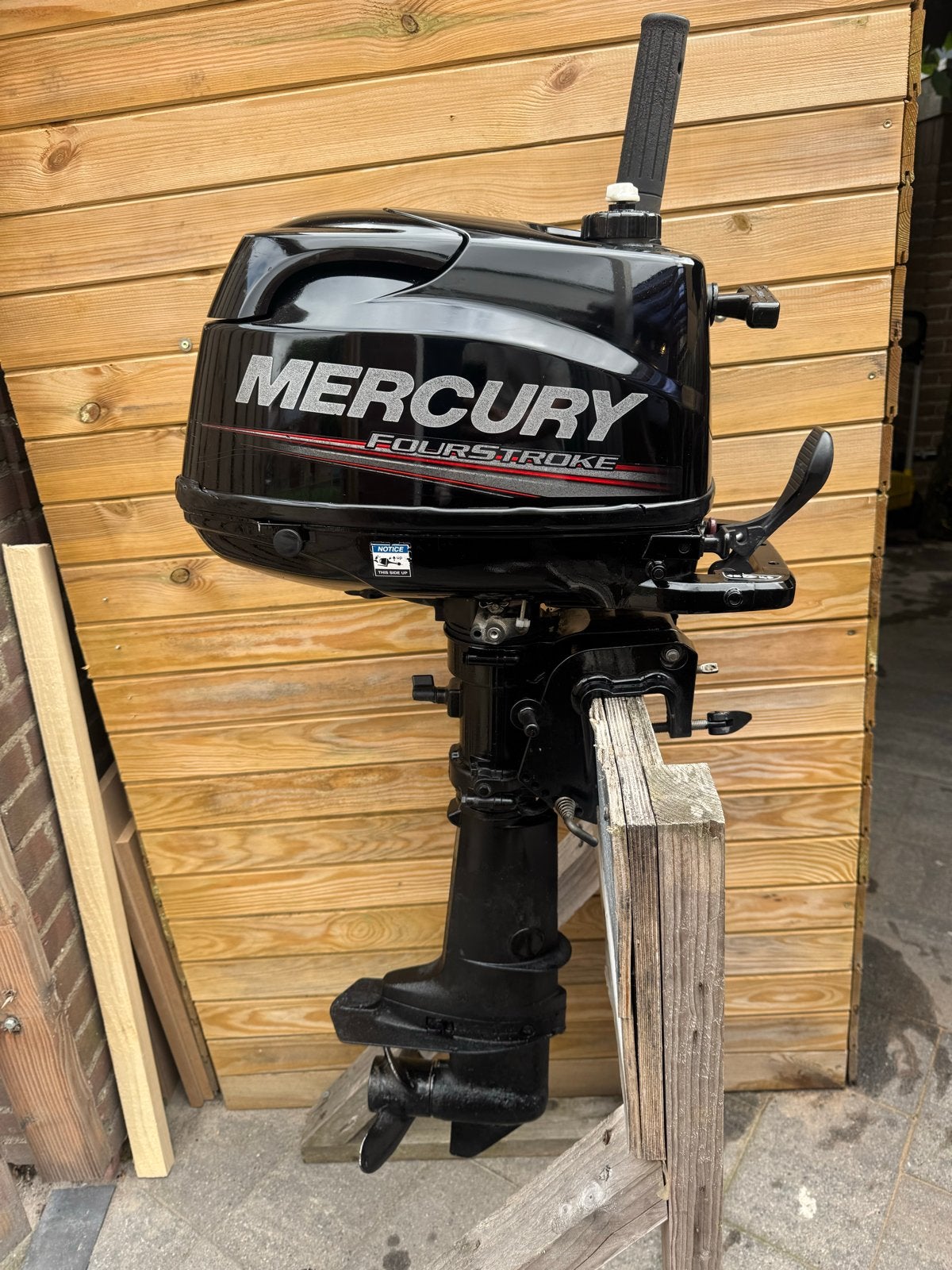 Mercury 5 pk 4 takt buitenboordmotor kortstaart, Watersport en Boten, Buiten- en Binnenboordmotoren, Gebruikt, Minder dan 5 pk