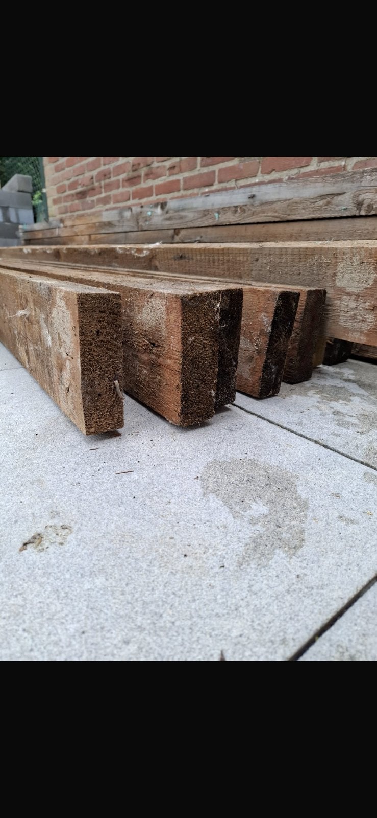 Houten balken, Ophalen of Verzenden, Gebruikt, 250 cm of meer, Balken