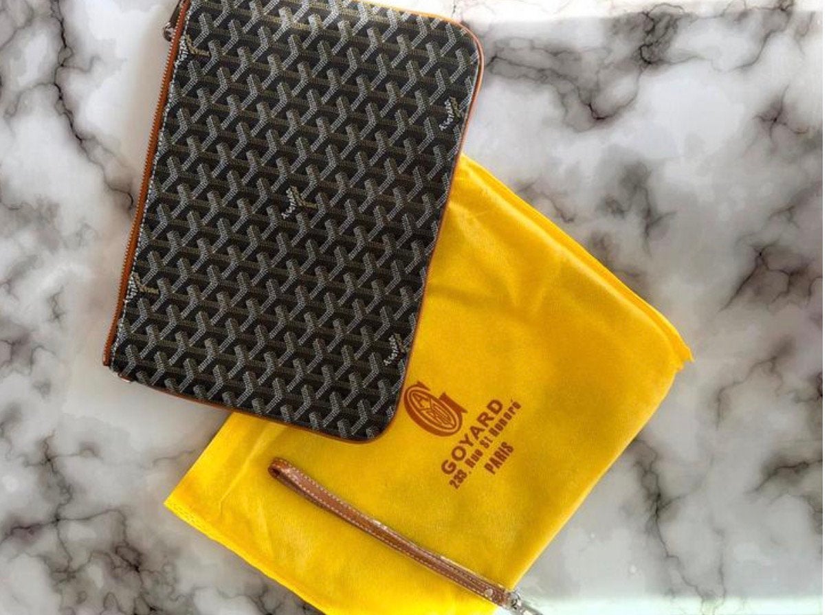 Goyard groene jas tas nieuw., Nieuw, Leer, Groen, Ophalen