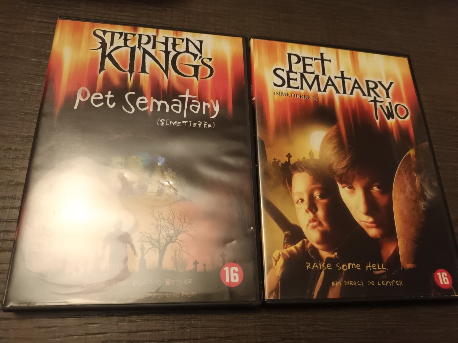 2-dvd Pet Sematary 1 en 2, Vanaf 16 jaar, Ophalen of Verzenden, Zo goed als nieuw, Overige genres
