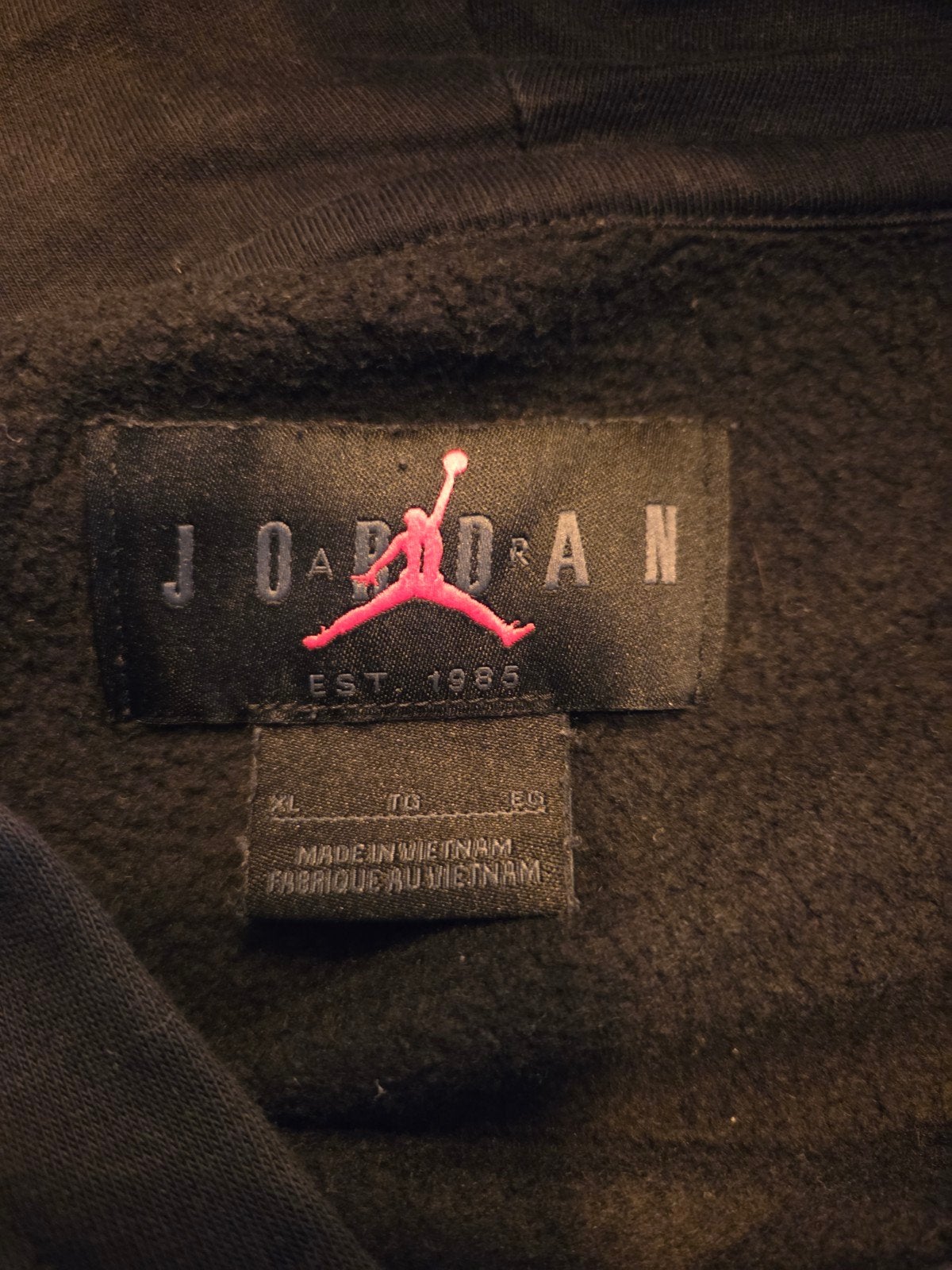 Jordan Flight World Tour Hoodie Zwart XL, Zwart, Maat 56/58 (XL), Ophalen of Verzenden, Zo goed als nieuw