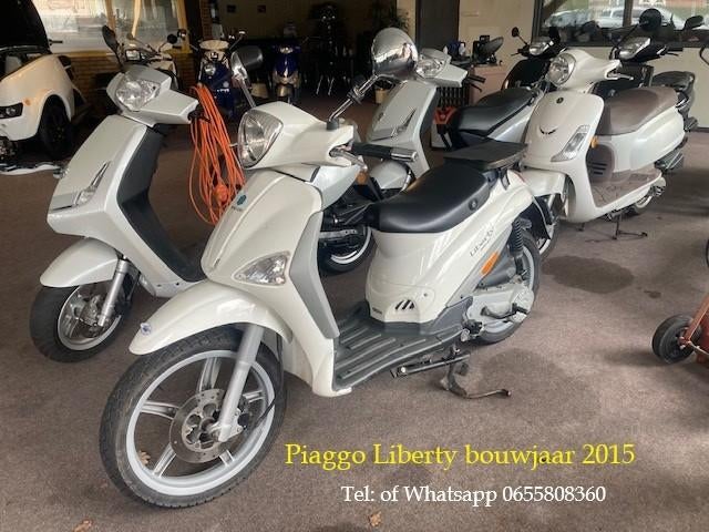 Piaggio Liberty 4 Takt 2015 Super betrouwbare scooter !!!, Fietsen en Brommers, Gebruikt, Maximaal 45 km/u, Piagggio, Benzine