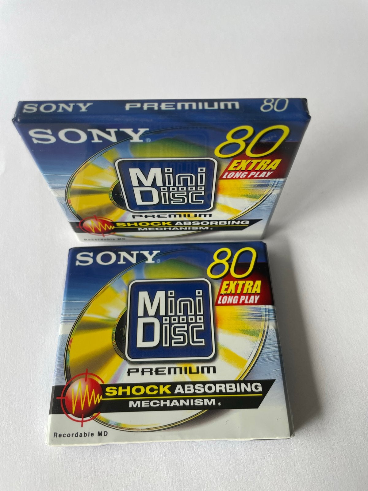 Sony Premium MiniDisc 80 Extra Long Play (2 stuks), Ophalen of Verzenden, Overige typen
