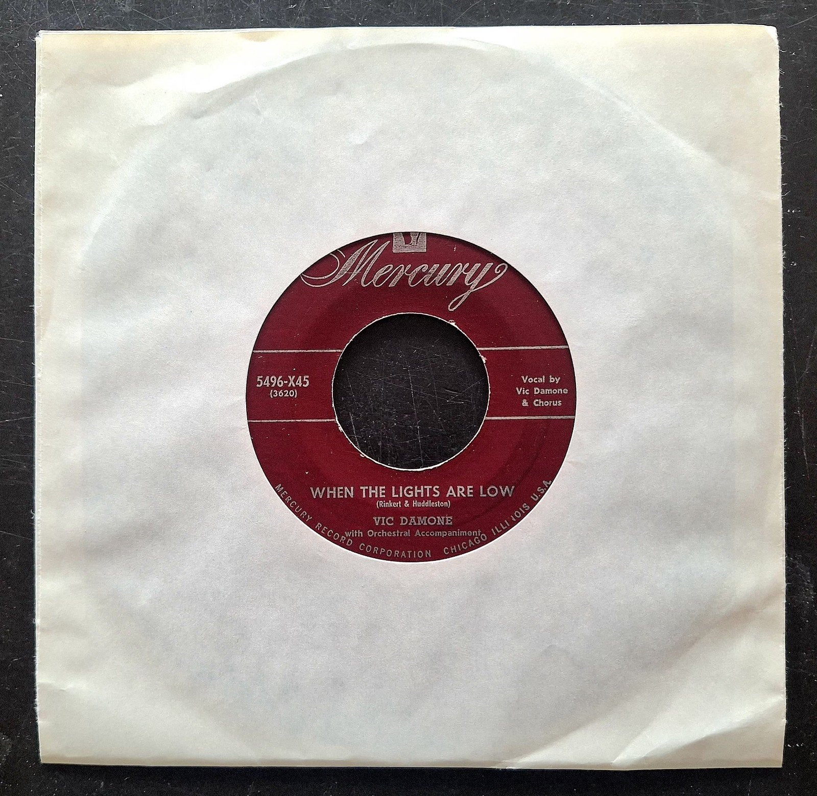 7"/SINGLE  VIC DAMONE - When The Lights Are Low, Ophalen of Verzenden, Gebruikt, Pop