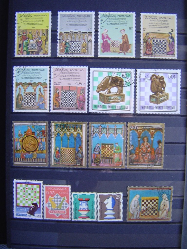 Postzegels met schaken 41 zgls, Ophalen of Verzenden, Sport
