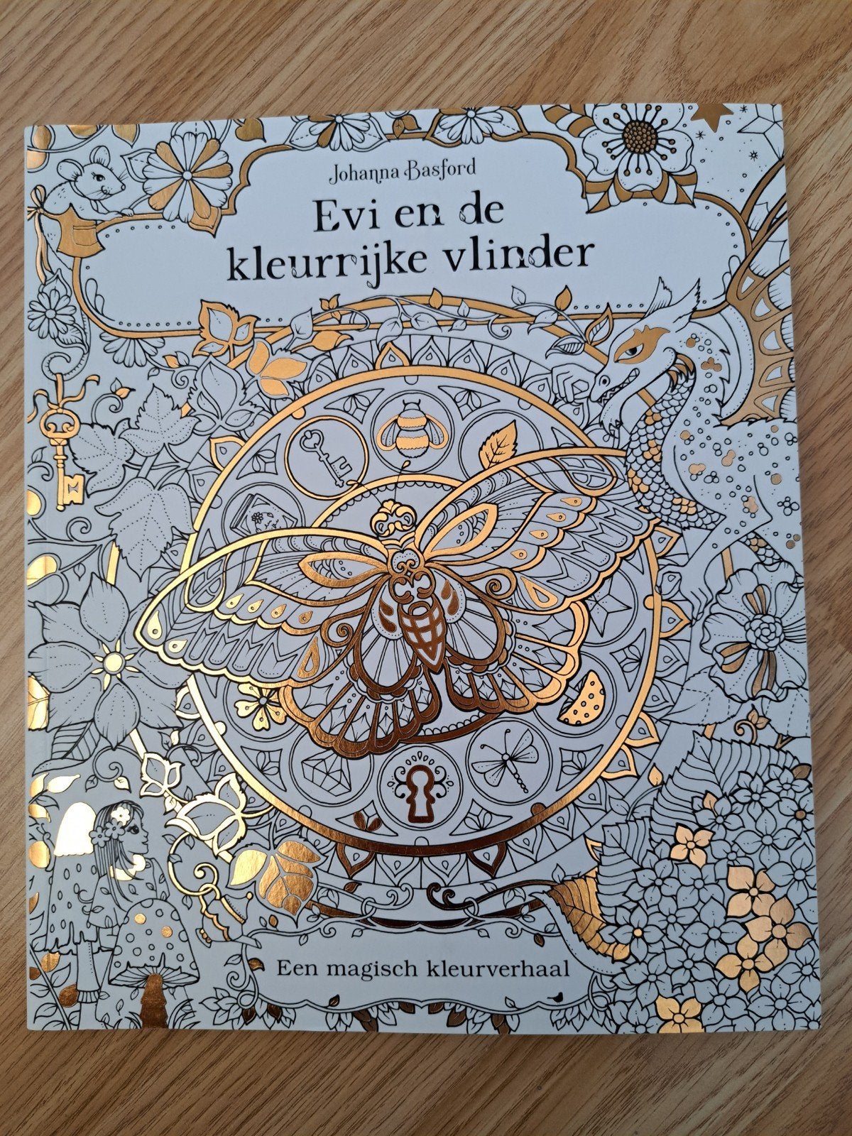Evi en de kleurrijke vlinder - Johanna Basford kleurboek, Ophalen of Verzenden, Nieuw