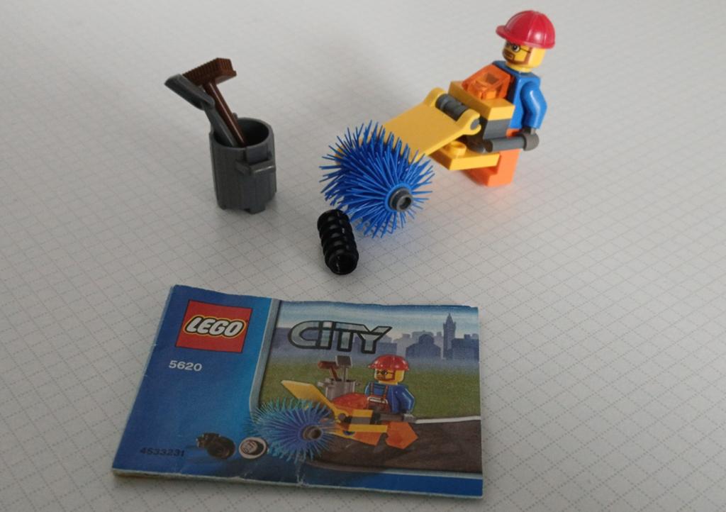 Lego City 5620 Straatveger met Minifiguur en Instructies, Compleet, Lego, Ophalen of Verzenden, Complete set