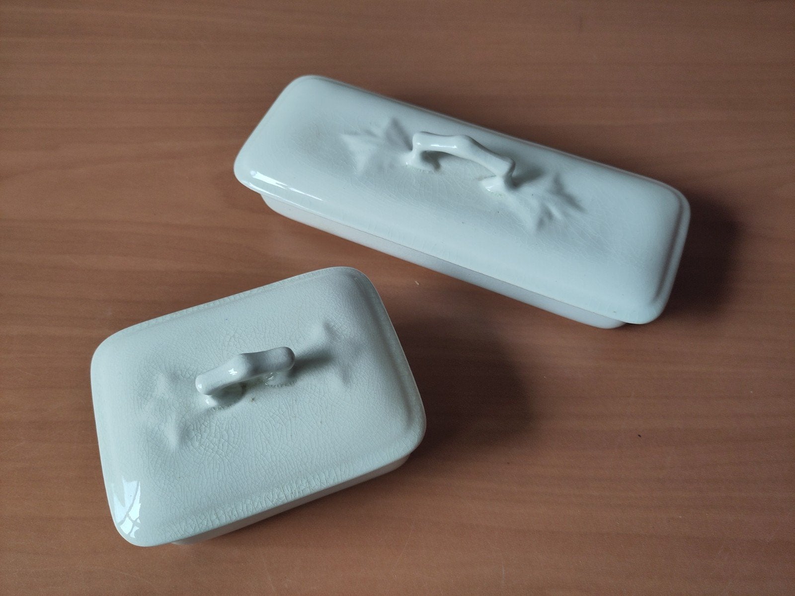 Vintage Regout zeepbakjes met Lux toiletzeep, Antiek en Kunst, Ophalen of Verzenden