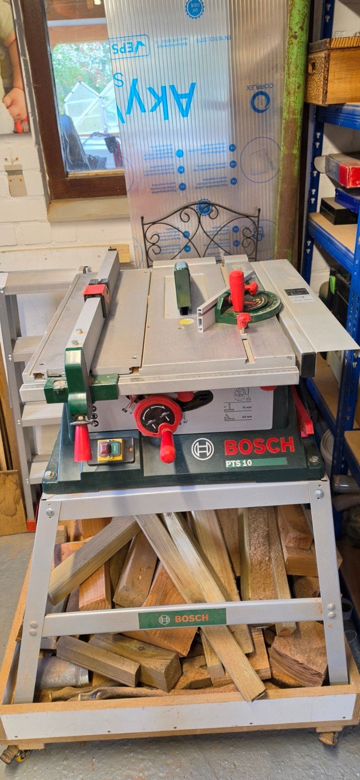 Bosch PTS 10 Tafelzaag - Krachtige en Nauwkeurige Zaag, Gebruikt, Cirkelzaag, 70 mm of meer, Ophalen of Verzenden