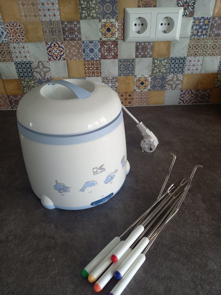 minifriteuse met fondueset Kalorik, Ophalen, Nieuw, Elektrisch, Fondueset