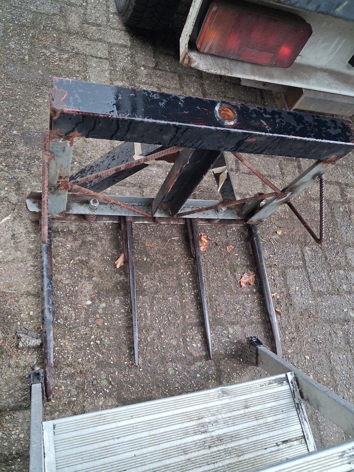 Robuuste hooivork/balenvork voor tractor, Ophalen