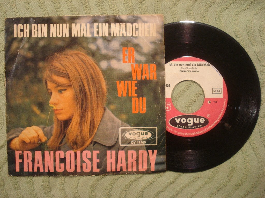 Françoise Hardy 7" Single: ‘Ich bin nun mal ein Mädchen’, Cd's en Dvd's, Ophalen of Verzenden, Gebruikt, 7 inch, Pop