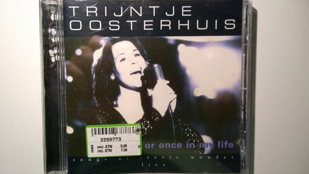 Trijntje Oosterhuis - For Once In My Life, Ophalen of Verzenden, Zo goed als nieuw, Pop, Album