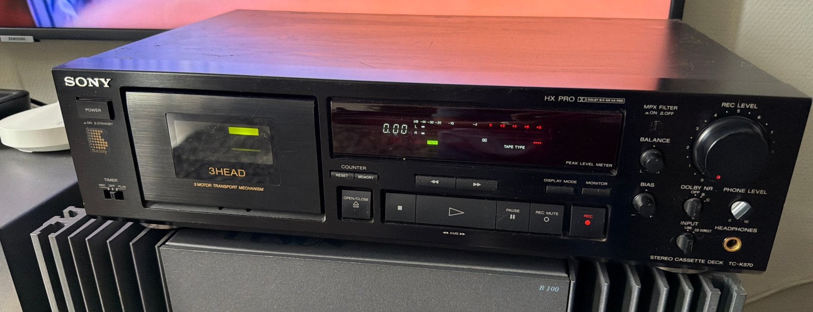 Sony TC-K670 Stereo Cassettedeck, Audio, Tv en Foto, Ophalen of Verzenden, Enkel, Sony, Tape counter