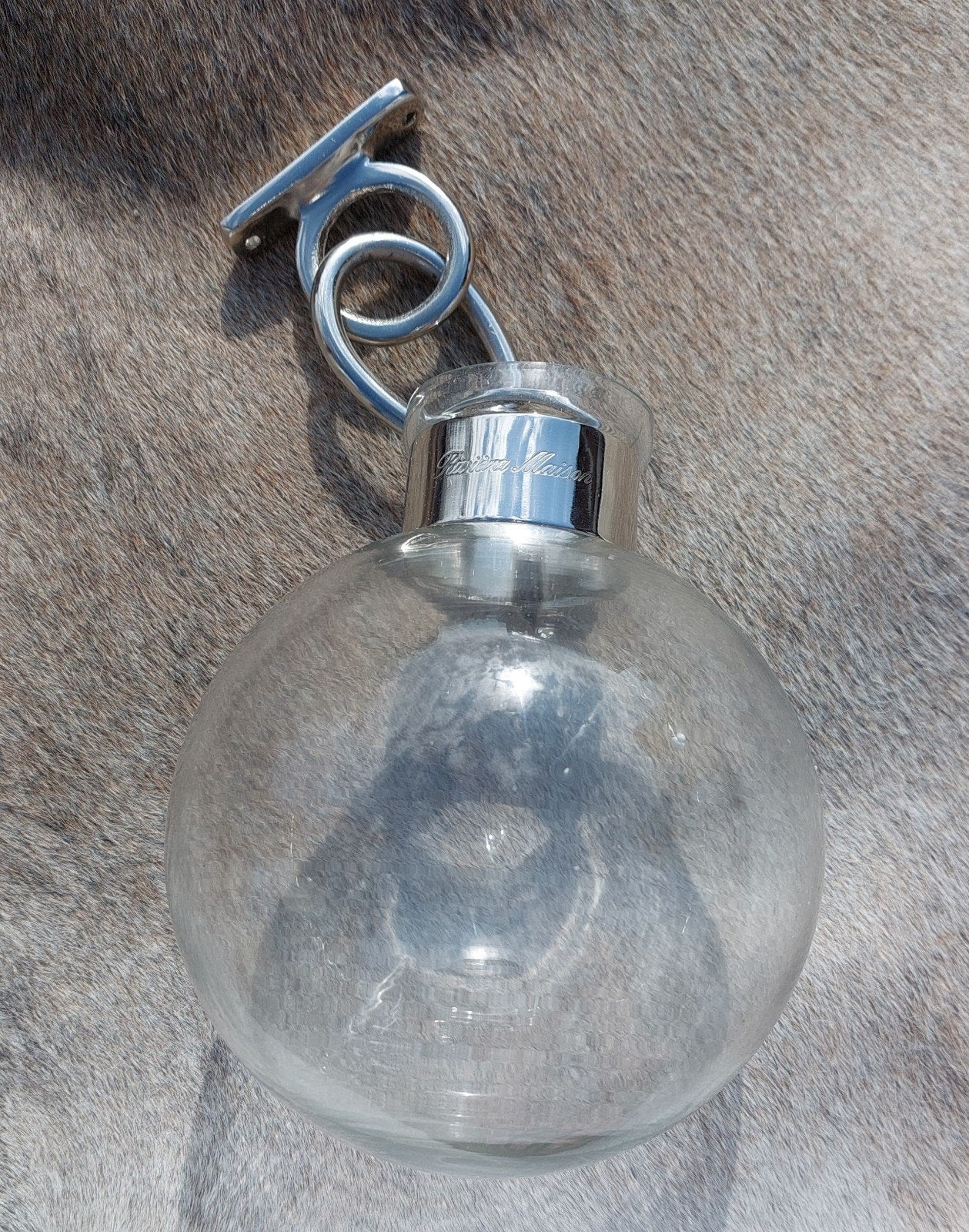 2 Riviera Maison Sevilla Hanging Vase in doos, Ophalen of Verzenden, Zo goed als nieuw, Transparant, Glas