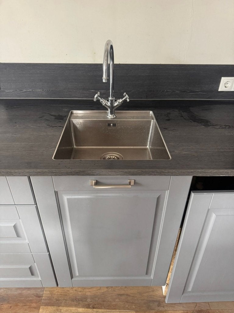 Prachtige BROCANTE KVIK KEUKEN + AEG APPARATUUR GEDEMONTEERD, Huis en Inrichting, Keuken | Complete keukens, Enkelwandige keuken