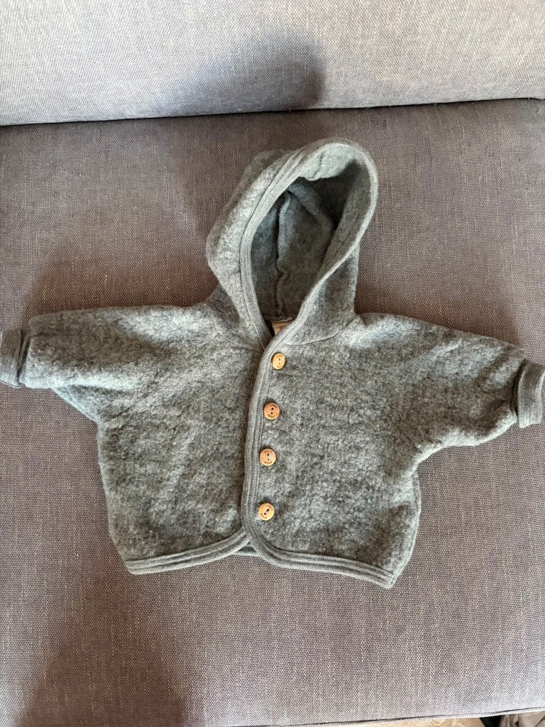 Babyjasje - Duitse premiummerk 100% wol/wolfleece, 50/56, Kinderen en Baby's, Jongetje of Meisje, ENGEL Natur, Ophalen of Verzenden