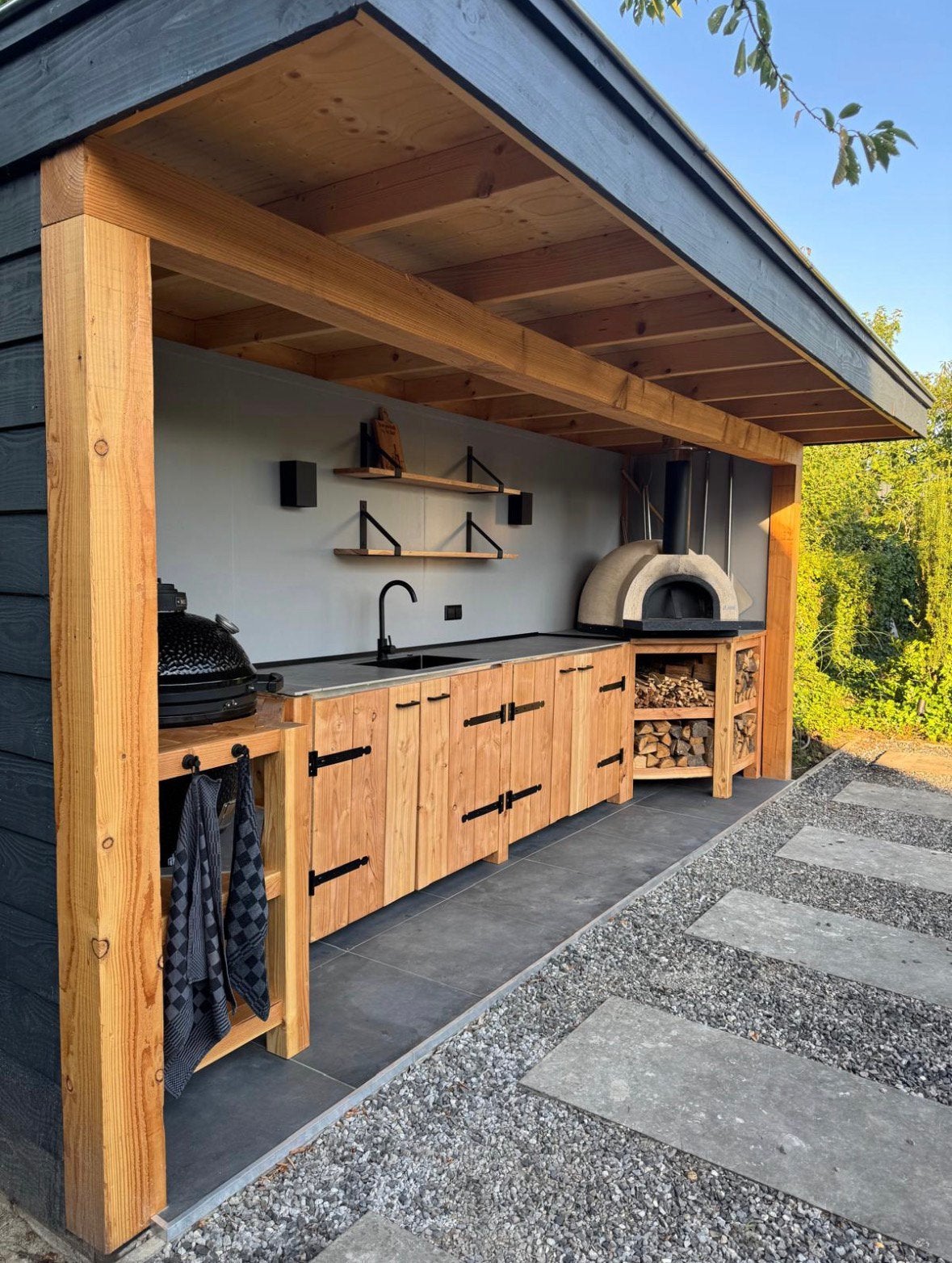 Pizzaoven & Buitenkeuken Steenoven Houtgestookt, Ophalen, Nieuw