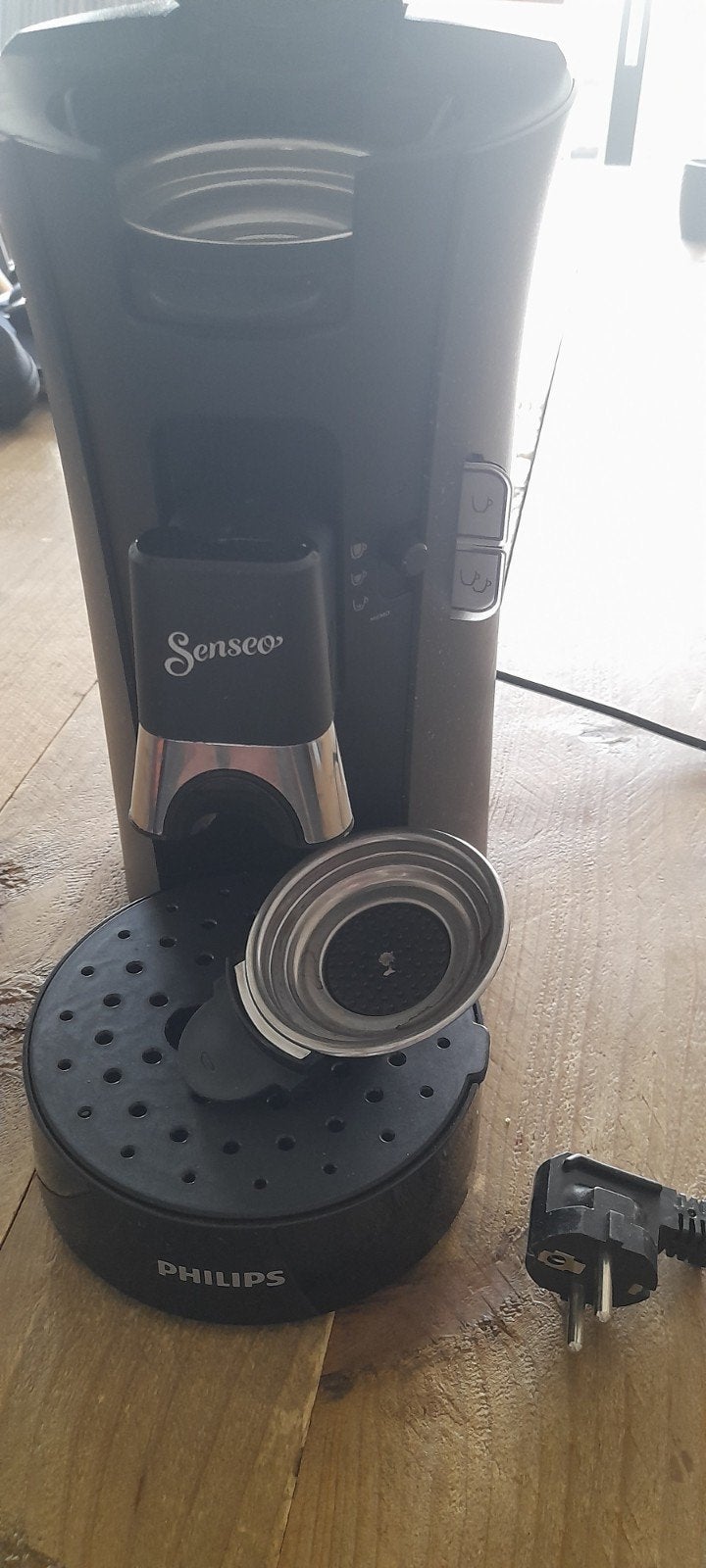 Philips Senseo Koffiezetapparaat - Zwart, Witgoed en Apparatuur, Koffiezetapparaten, Ophalen, Gebruikt, Koffiemachine, 2 tot 4 kopjes