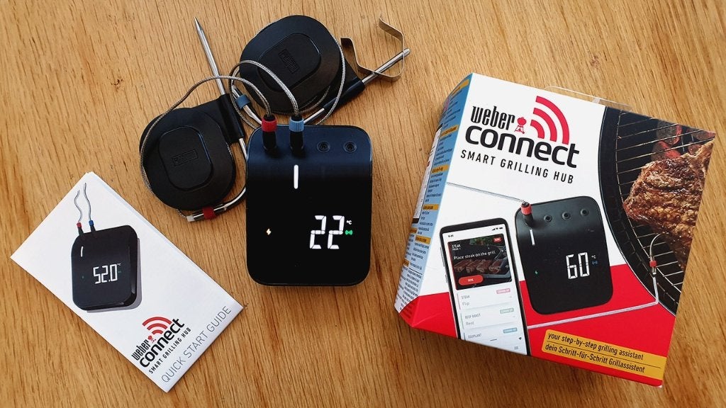 Bbq weber connect smart grilling hub controle via smartphone, Ophalen of Verzenden, Zo goed als nieuw, Weber