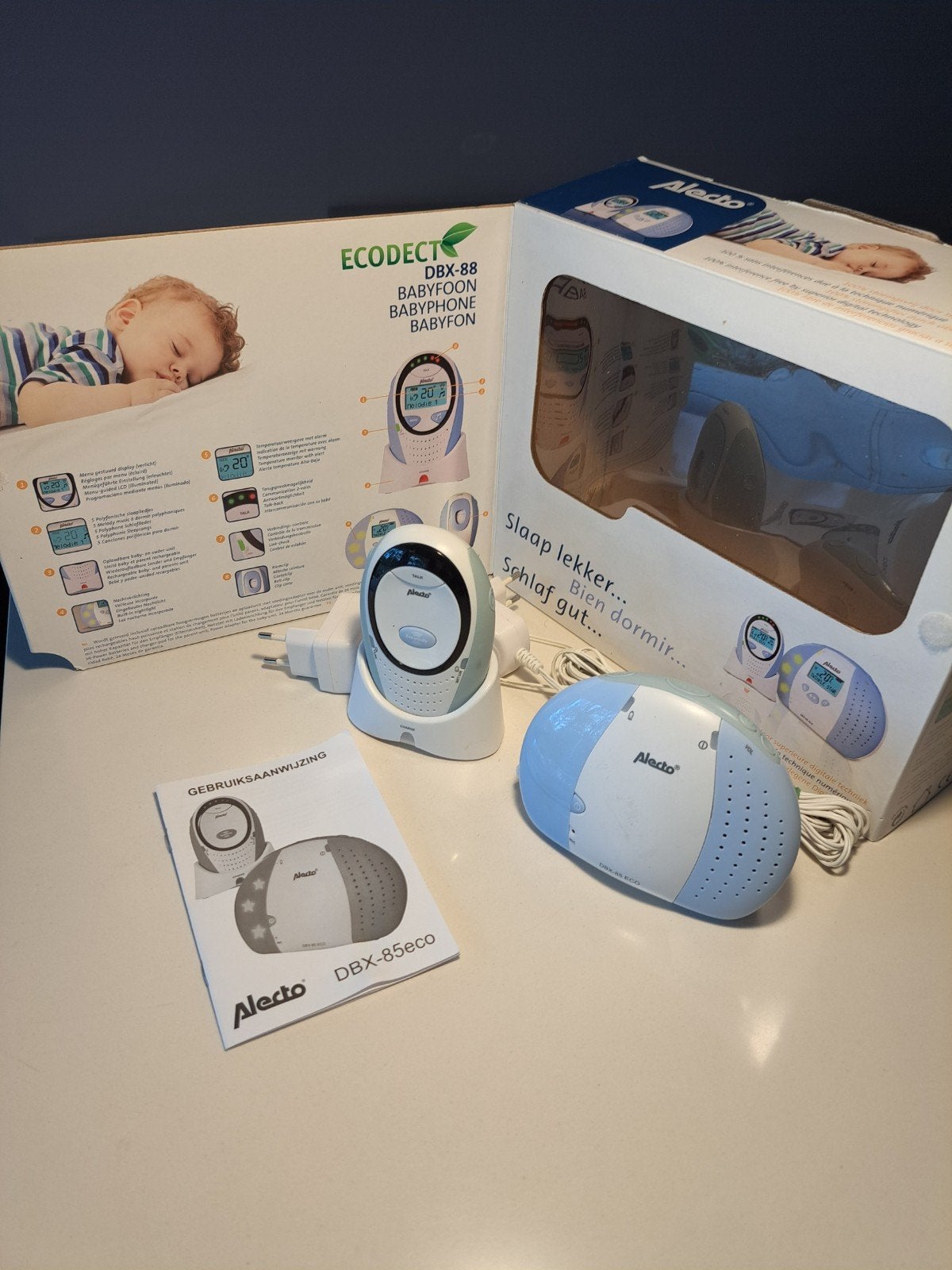 Alecto DBX-88 ECO DECT Babyfoon met terugspreekfunctie, Ophalen of Verzenden, Zo goed als nieuw, 250 meter of meer, Digitaal
