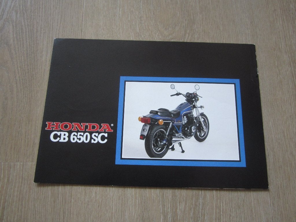 Honda CB 650 SC brochure folder 1982 ?, Ophalen of Verzenden, Honda