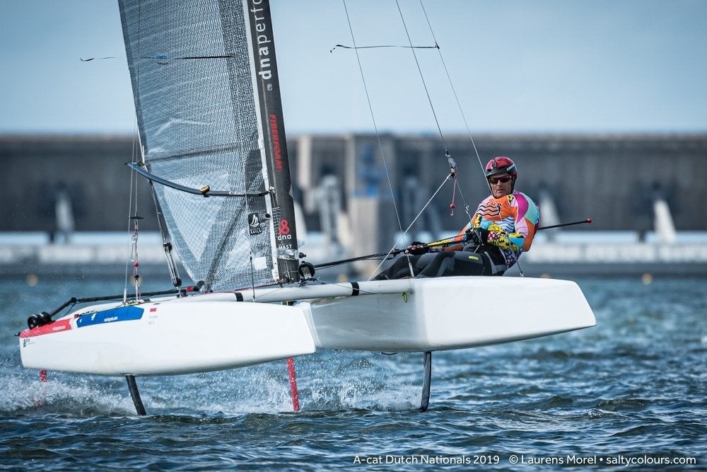 Snelle A-Catamaran met hydrofoils - Zeilklaar!, Ophalen, Geen motor, 5 m, Overige merken