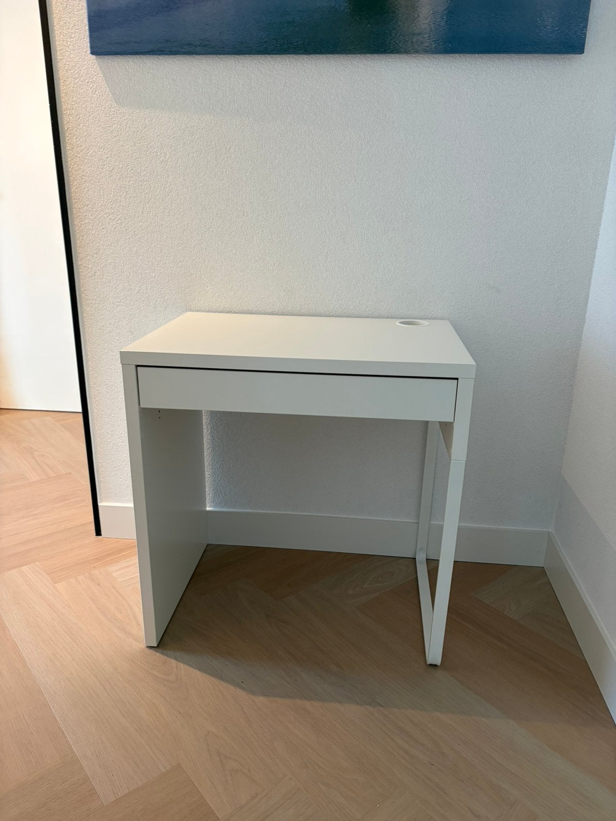 Wit bureautje, Huis en Inrichting, Bureaus, Ophalen, Gebruikt, 73 cm, IKEA