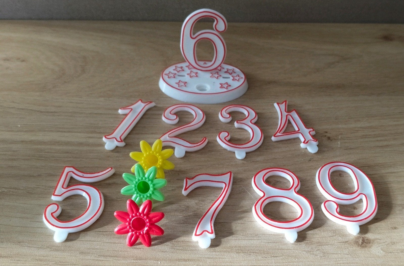 Cijfers en houdertje decoratie voor taart - Nieuw, Verzenden, Nieuw, Taarten of Cupcakes, Overige typen