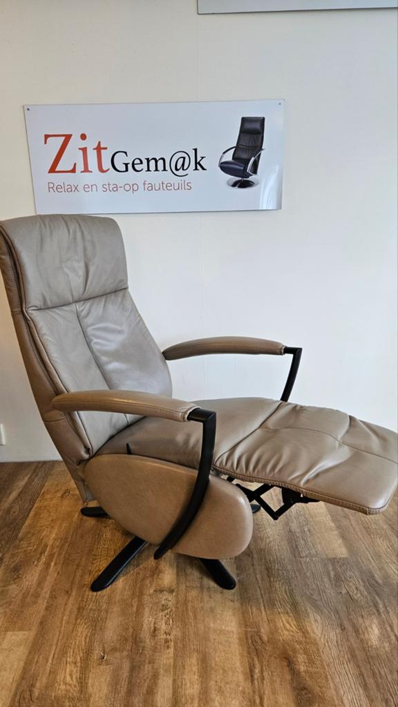 Relax fauteuil van De Toekomst bij Zitgemak joure, Ophalen of Verzenden, Zo goed als nieuw, 50 tot 75 cm, Leer