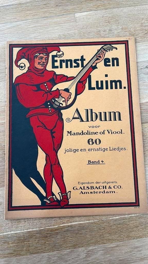 Ernst en Luim Album voor Mandoline of Viool Band 4. - zgan, Muziek en Instrumenten, Ophalen of Verzenden, Zo goed als nieuw, Overige soorten