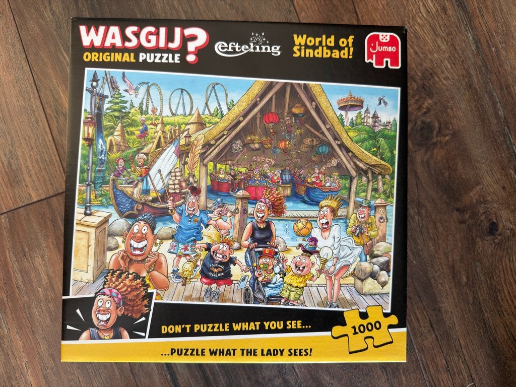 Wasgij puzzel Original puzzel Wereld van Sindbad., Ophalen, 500 t/m 1500 stukjes, Zo goed als nieuw, Legpuzzel