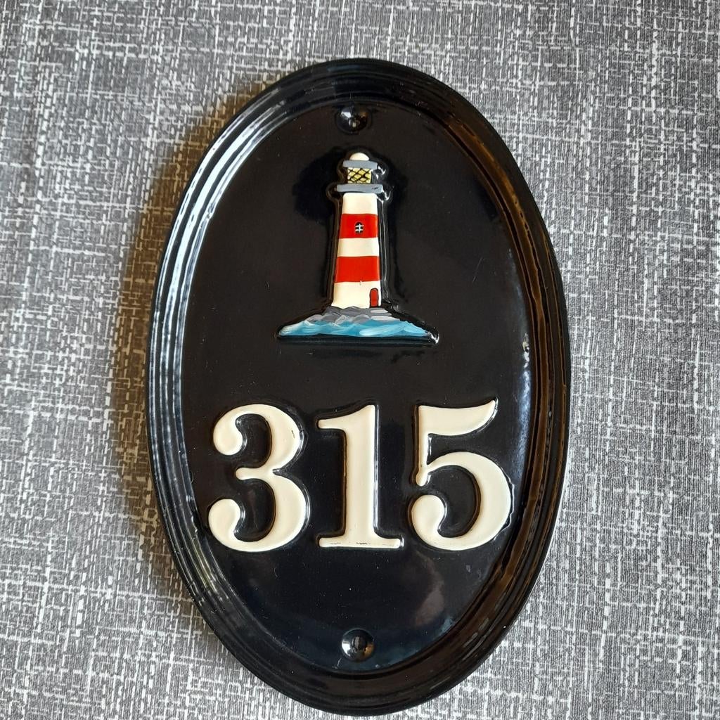 Nieuw huisnummer bordje 315, Ophalen of Verzenden, Nieuw