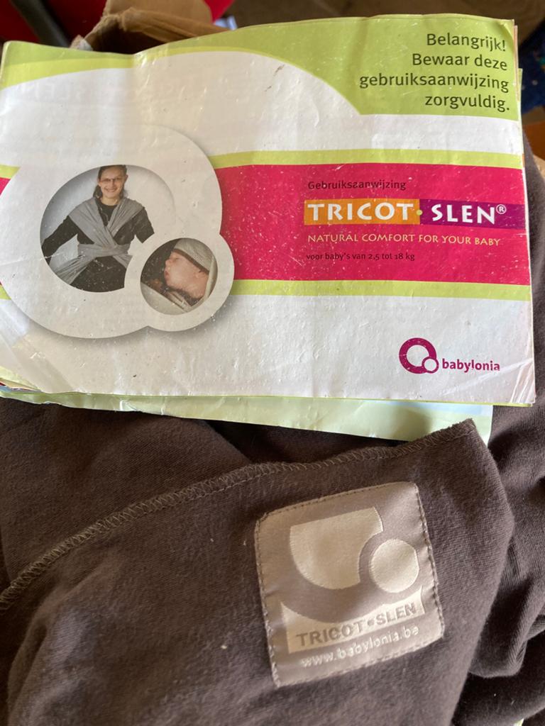 Tricot slen van 0 toy 25 maamden, Kinderen en Baby's, Babydragers en Draagdoeken, Overige merken, Draagdoek, Ophalen of Verzenden