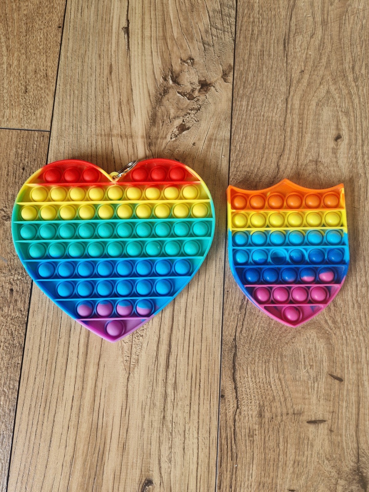 Pop It Fidget Speelgoed Set - Hart en Schild Regenboog, Kinderen en Baby's, Speelgoed | Overig, Ophalen