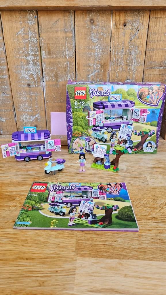 Lego Friends 41332 Emma's Kunstkraam - Compleet!, Gebruikt, Lego, Friends, Ophalen of Verzenden