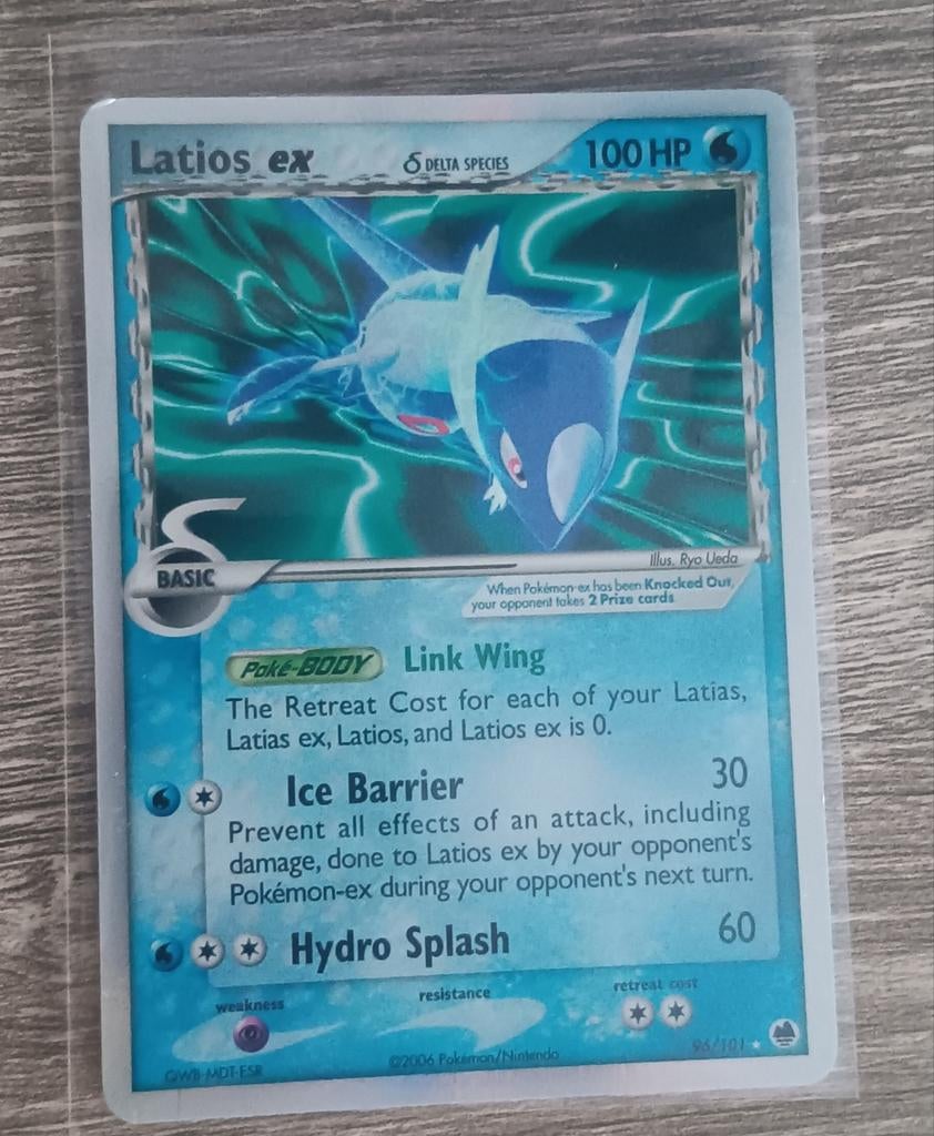 Latios ex Delta Species EX Dragon Frontiers, Ophalen of Verzenden, Zo goed als nieuw, Losse kaart, Foil