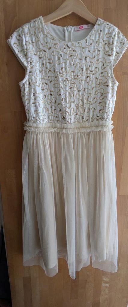 Nette feestjurk, maat 134/140, WE Fashion, Ophalen, Meisje, Zo goed als nieuw, Jurk of Rok
