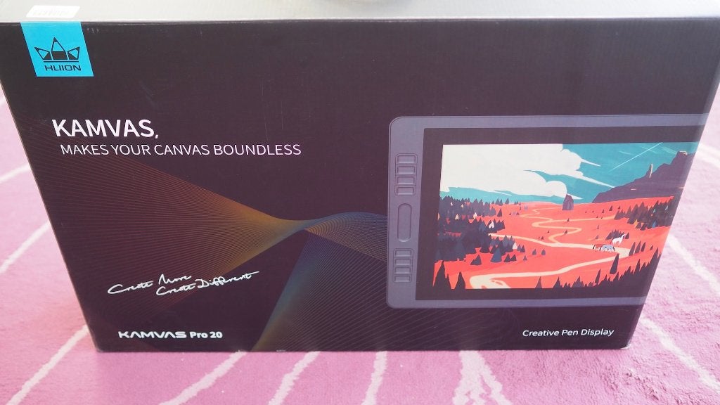 Huion Kamvas pro 20 tekentablet, Ophalen of Verzenden, Zo goed als nieuw, Draadloos, Huion