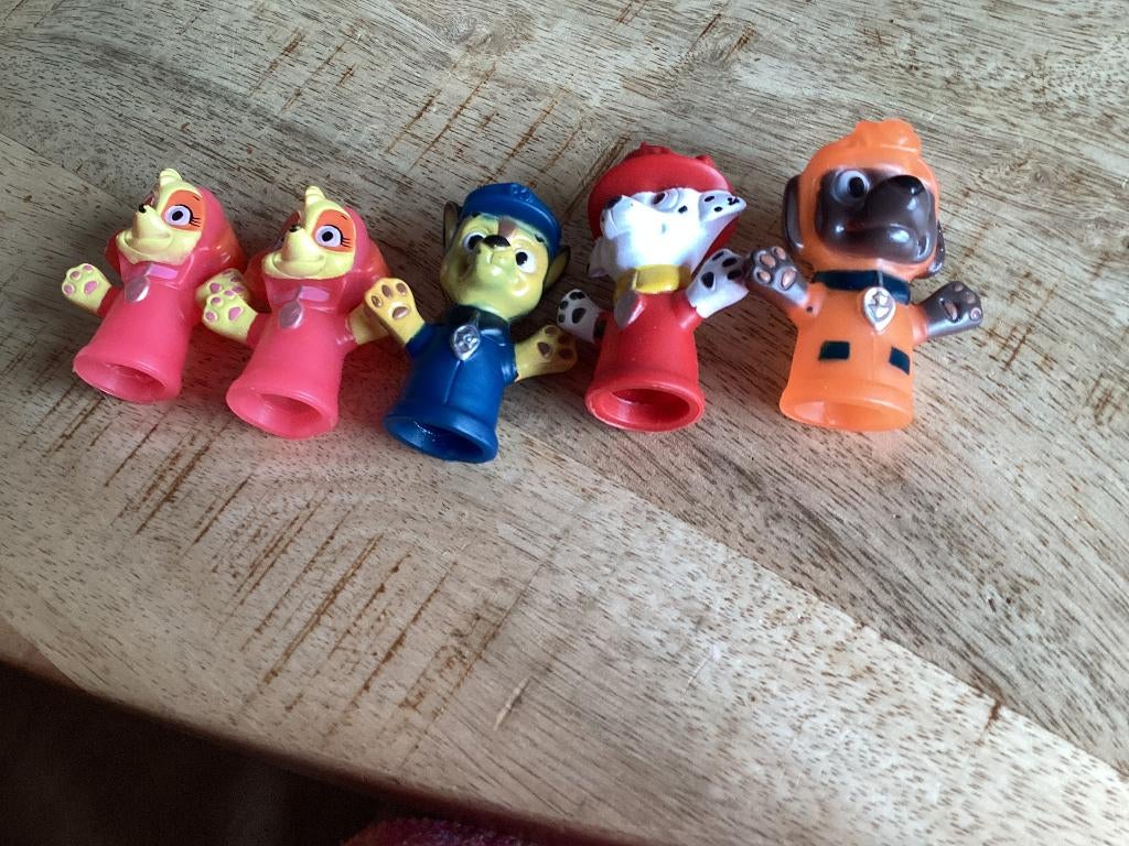 Vingerpoppetjes Paw Patrol, Ophalen of Verzenden, Gebruikt, Jongen of Meisje