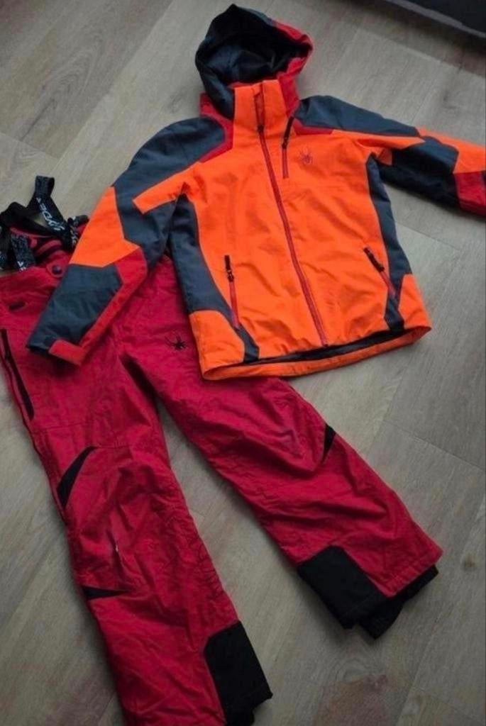 Skijas en skibroek van spyder maat 164, Ophalen of Verzenden, Gebruikt, Skiën, Kleding