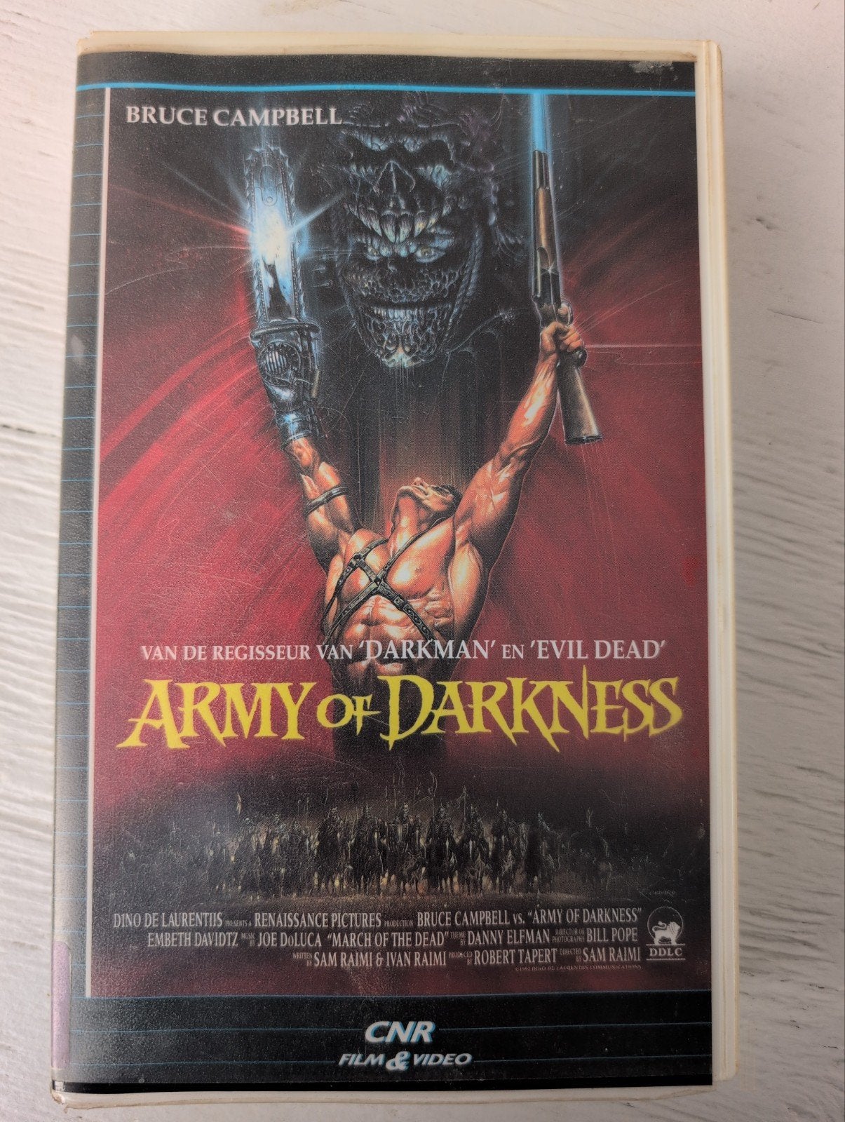Army of Darkness VHS - Horrorfilm met Bruce Campbell, Horror, Nederlands ondertiteld, Gebruikt, Vanaf 16 jaar