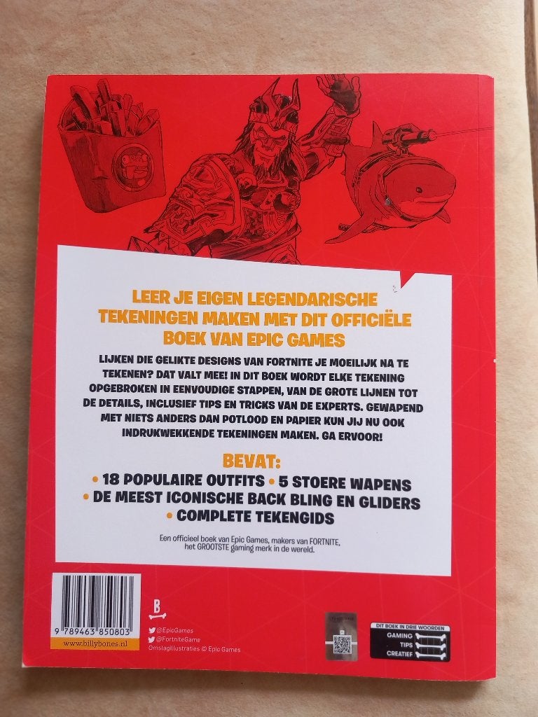Het Officiele Fortnite Tekenboek 2 - NIEUW, Ophalen of Verzenden, Nieuw, Papier, Schets- of Tekenboek